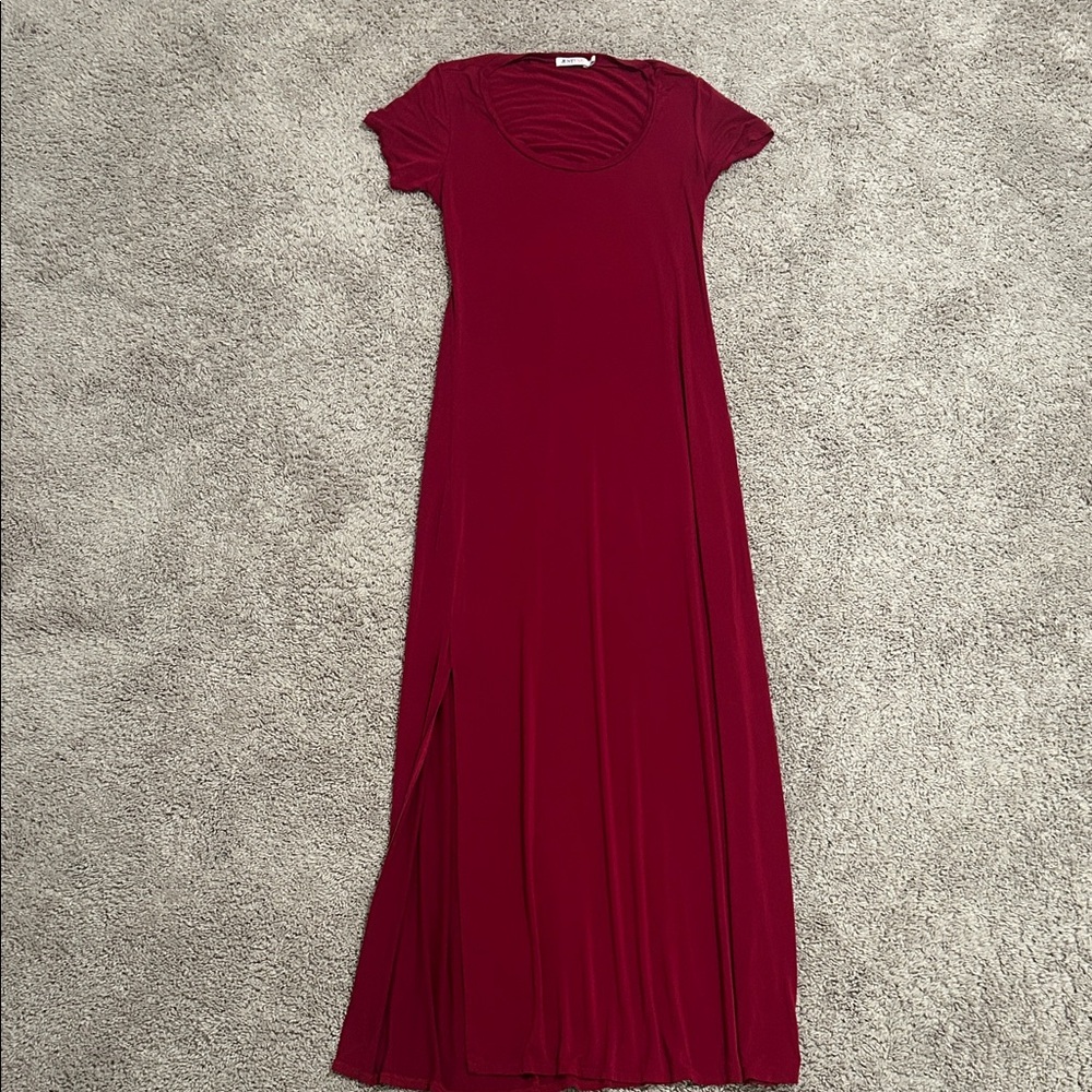 Elegant Red Maxi Dress